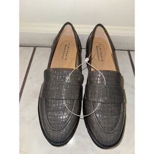 NWOB Alex‎ Marie Grey Leather Loafers Size 8M